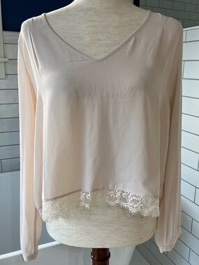 Lush Lace Trim Blouse